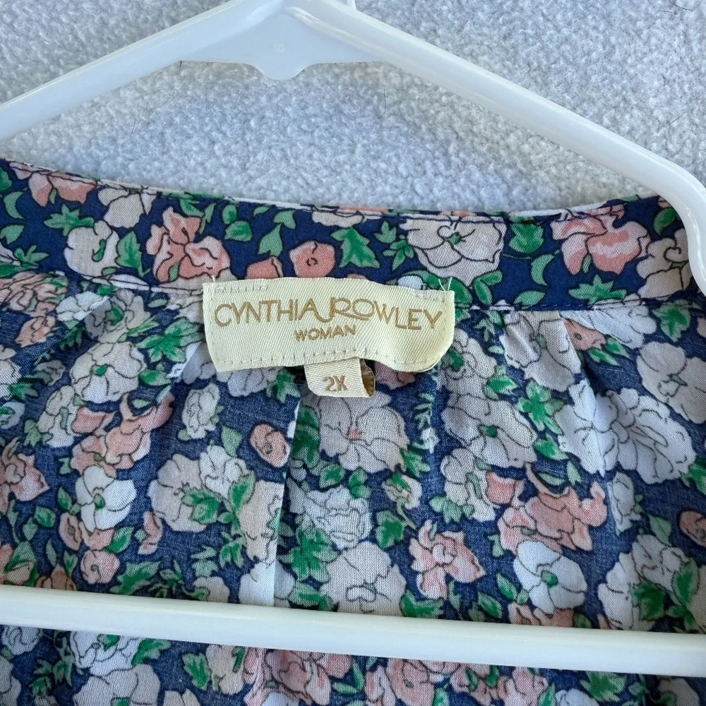 Cynthia Rowley Women's Plus Blouse - Picture 2 of 10